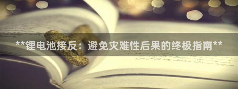凯时登录平台去AG发财网：**锂电池接反：避免灾难性后果的终极指南**