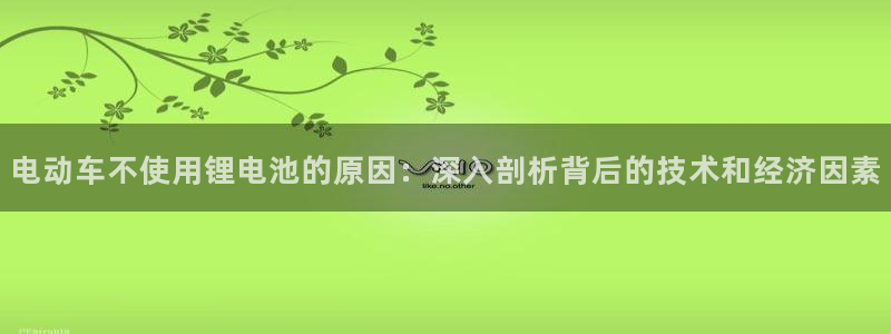 尊龙凯时的生产设备：电动车不使用锂电池的原因：深入剖析背后的技术和经济因素
